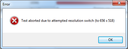 PT resolution switch error